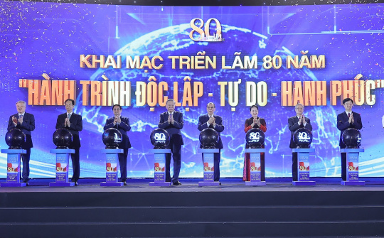Khai mạc trọng thể Triển lãm thành tựu đất nước “80 năm hành trình Độc lập - Tự do - Hạnh phúc”