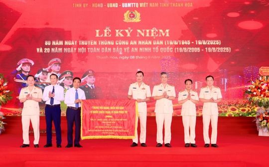 Thanh Hóa kỷ niệm 80 năm Ngày truyền thống CAND và 20 năm Ngày hội Toàn dân bảo vệ an ninh Tổ quốc
