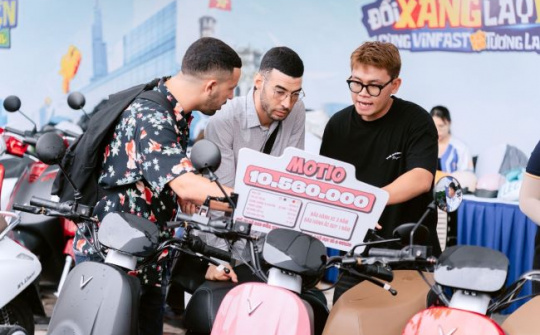 VinFast Motio: Xe máy điện giá tốt hấp dẫn phụ huynh Việt