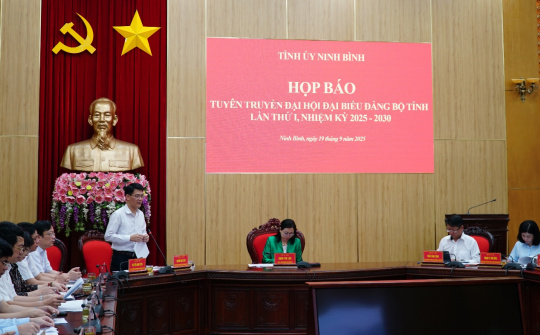 ĐHĐB Đảng bộ tỉnh Ninh Bình nhiệm kỳ 2025-2030: Hướng đến trở thành thành phố trực thuộc Trung ương