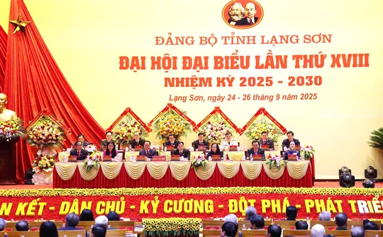 Đại hội Đảng bộ tỉnh Lạng Sơn lần thứ XVIII: Dấu mốc mới trên hành trình phát triển