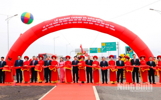 Khánh thành, gắn biển các dự án giao thông trọng điểm – Bước tiến mới trong phát triển hạ tầng Ninh Bình
