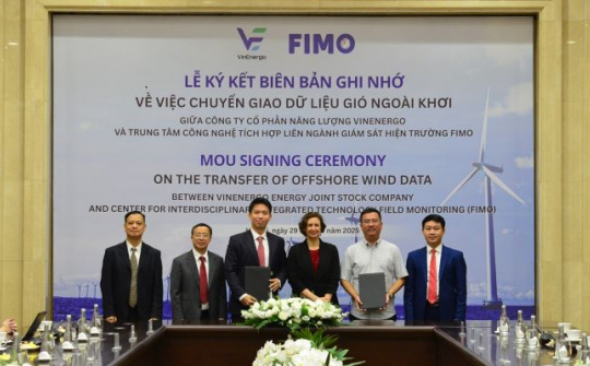 VinEnergo và FIMO ký kết hợp tác chuyển giao dữ liệu đo gió đầu tiên ở Việt Nam