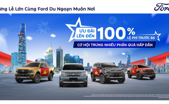 Ford Việt Nam triển khai nhiều chương trình ưu đãi lớn trong tháng 9