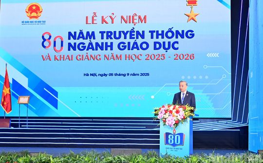 Tổng Bí thư Tô Lâm: Giáo dục là động lực then chốt của phát triển đất nước, của tương lai dân tộc