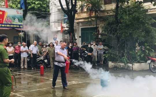 Công an Phường Đại Kim tổ chức Hội nghị tuyên truyền công tác PCCC&CNCH