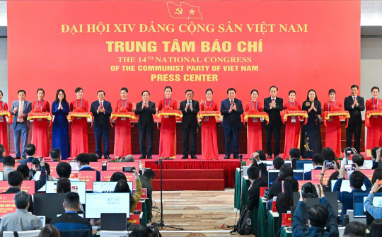 Khai trương Trung tâm báo chí và Họp báo quốc tế về Đại hội XIV của Đảng