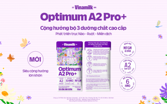 Vinamilk ra mắt Optimum A2 Pro+