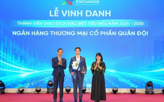 MB được vinh danh là thành viên giao dịch đặc biệt tiêu biểu trên thị trường trái phiếu