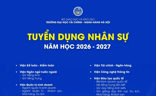 FBU thông báo tuyển dụng nhân sự năm học 2026-2027