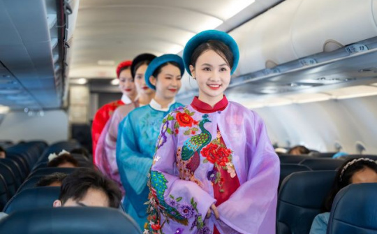 Vietravel Airlines mang văn hóa Việt lên chuyến bay cuối năm