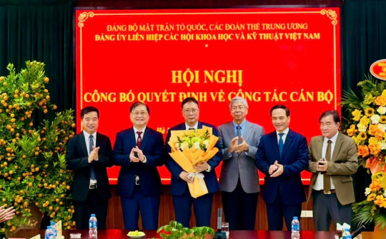 GS.VS Châu Văn Minh được chỉ định giữ chức Bí thư Đảng ủy Liên hiệp Hội Việt Nam