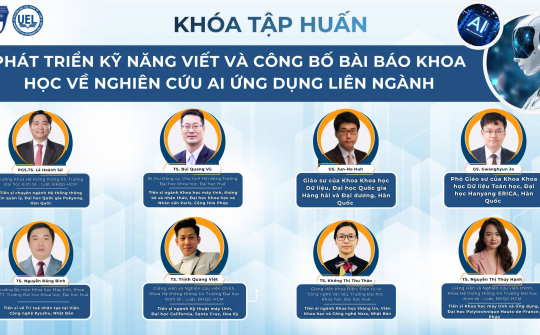 Giáo sư Hàn – Việt tập huấn kỹ năng nghiên cứu AI liên ngành cho sinh viên