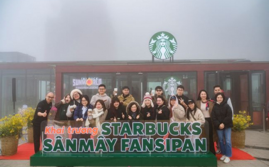 Fansipan có cửa hàng Starbucks cao nhất châu Á