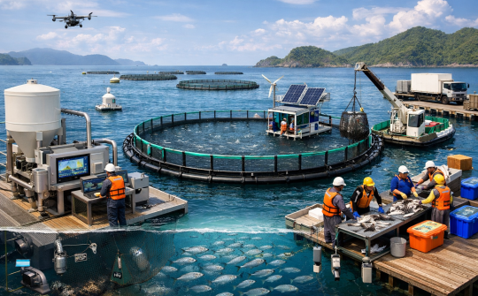 Kiến tạo chuỗi giá trị cho nuôi cá lồng biển bền vững