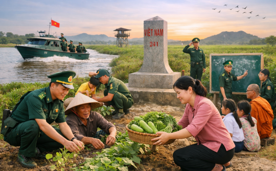 Gắn kết phát triển sinh kế với củng cố thế trận lòng dân: Kinh nghiệm từ Biên phòng Đồng Tháp