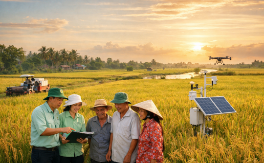 Phát huy vai trò khuyến nông trong Đề án 1 triệu ha lúa chất lượng cao, phát thải thấp
