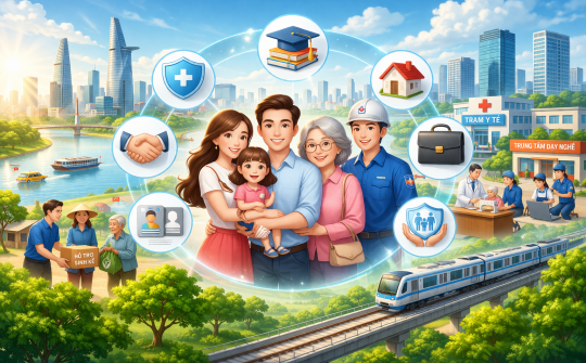 TP.HCM đẩy mạnh xây dựng hệ thống an sinh xã hội toàn diện, đa tầng: Lấy người dân làm trung tâm, hướng tới phát triển bền vững