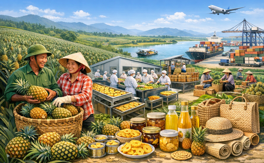 Phát triển chuỗi giá trị từ cây dứa: Đòn bẩy nâng tầm kinh tế hợp tác và nông sản Việt