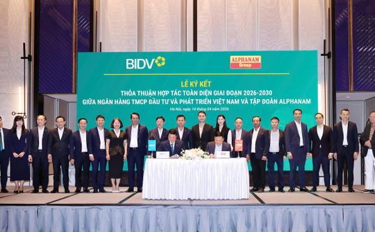 BIDV – Alphanam: Thiết lập khuôn khổ hợp tác chiến lược 2026–2030, tối ưu hóa liên kết tài chính – công nghiệp