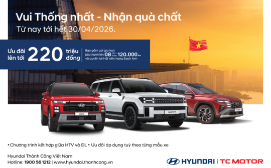 Hyundai Thành Công triển khai chương trình “Vui Thống Nhất - Nhận quà chất”