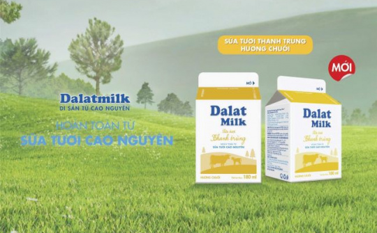 “Sữa Tươi Thanh Trùng Hương Chuối”: Bước thử nghiệm của Dalatmilk trong xu hướng “tự nhiên hóa”