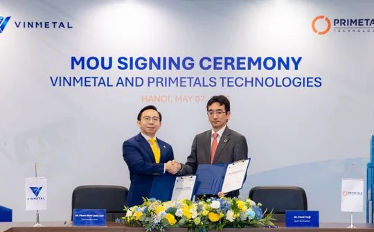 VinMetal hợp tác Primetals phát triển công nghệ sản xuất thép tiên tiến hàng đầu thế giới