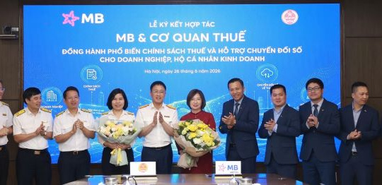 MB và Cơ quan Thuế hợp tác thúc đẩy chuyển đổi số trong quản lý, thực hiện nghĩa vụ thuế