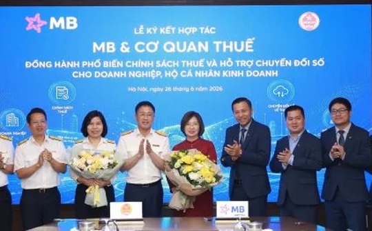 MB và Cơ quan Thuế hợp tác thúc đẩy chuyển đổi số trong quản lý, thực hiện nghĩa vụ thuế