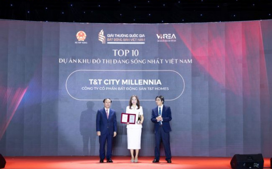 T&T Homes lập “cú đúp” tại Giải thưởng Quốc gia Bất động sản Việt Nam lần thứ II