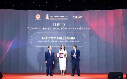 T&T Homes lập “cú đúp” tại Giải thưởng Quốc gia Bất động sản Việt Nam lần thứ II