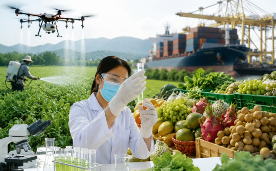 Kiểm soát dư lượng thuốc bảo vệ thực vật: động lực nâng cao năng lực cạnh tranh của nông sản xuất khẩu Việt Nam