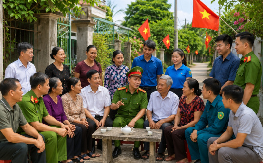 Phát huy vai trò Nhân dân trong bảo đảm an ninh, trật tự: Xây dựng thế trận an ninh vững chắc từ cơ sở