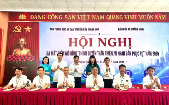 Xã Quảng Ninh xây dựng chính quyền thân thiện, lấy người dân làm trung tâm phục vụ