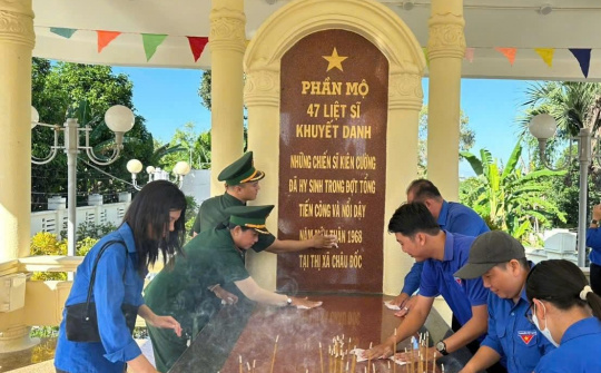 Châu Đốc lan tỏa đạo lý “Uống nước nhớ nguồn” bằng những hoạt động tri ân thiết thực