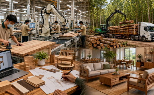 Chuyển đổi mô hình tăng trưởng để nâng cao giá trị gia tăng cho ngành gỗ Việt Nam