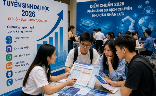 Tuyển sinh đại học 2026: Khi điểm chuẩn phản ánh sự dịch chuyển nhu cầu nhân lực