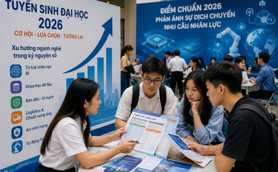 Tuyển sinh đại học 2026: Khi điểm chuẩn phản ánh sự dịch chuyển nhu cầu nhân lực