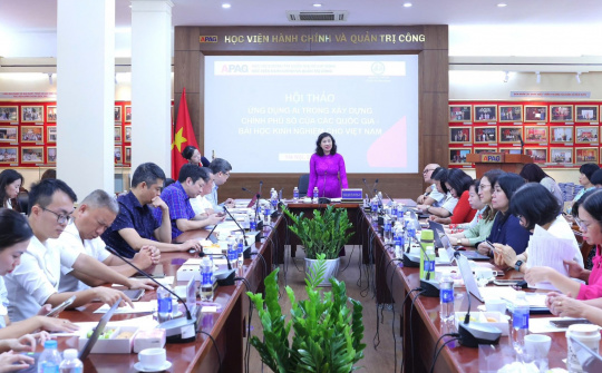 Hội thảo khoa học: Ứng dụng AI trong xây dựng chính phủ số của các quốc gia – Bài học kinh nghiệm cho Việt Nam