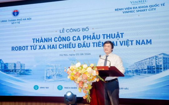 Lần đầu tiên tại Việt Nam – Vinmec phẫu thuật xuyên việt hai chiều bằng Robot cách xa 1.700km