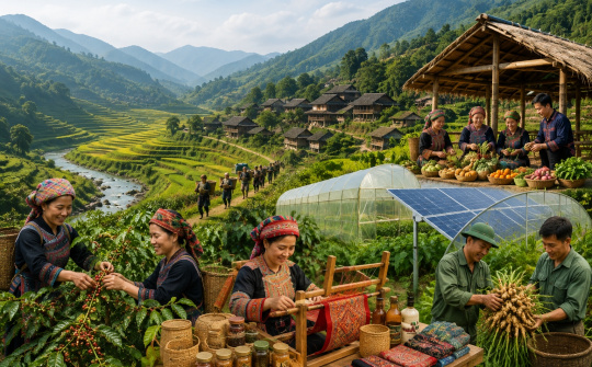 Phát huy tiềm năng bản địa: Hướng đi bền vững trong hỗ trợ sinh kế vùng núi