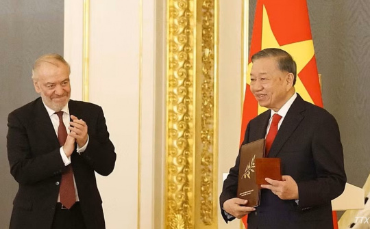 Tổng Bí thư, Chủ tịch nước Tô Lâm nhận Giải thưởng Hòa bình Quốc tế Lev Tolstoy năm 2026