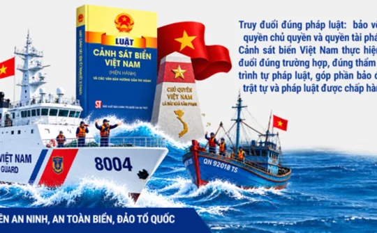 Cảnh sát biển Việt Nam thực hiện quyền truy đuổi tàu thuyền trên biển trong trường hợp nào?