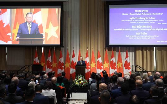 Tổng Bí thư, Chủ tịch nước Tô Lâm phát biểu chính sách tại Nghị viện Canada