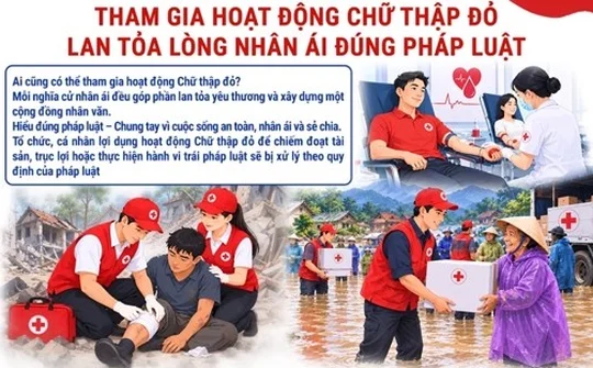 Tham gia hoạt động chữ thập đỏ - Lan tỏa lòng nhân ái đúng pháp luật