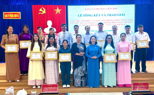 Phường Châu Đốc: Lan tỏa tinh thần học tập, nghiên cứu Văn kiện Đại hội XIV của Đảng