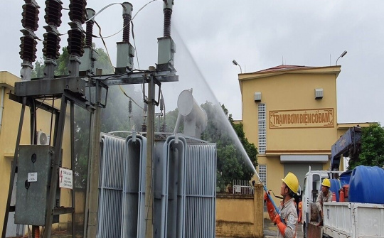 Điện lực Ý Yên nâng cao chất lượng cung ứng điện mùa nắng nóng và mưa bão năm 2022