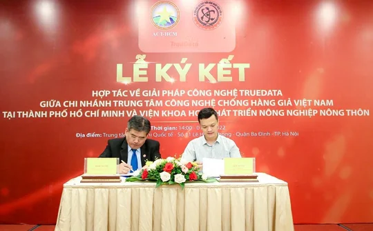 Chống hàng giả và Hợp tác về giải pháp công nghệ TRUEDATA