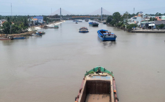 Nỗ lực thi công đảm bảo tiến độ dự án Nâng cấp kênh Chợ Gạo