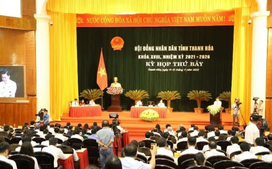 Thanh Hoá: Khai mạc Kỳ họp thứ 7, HĐND tỉnh khóa XVIII